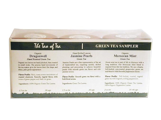 The Tao of Tea Green Tea Sampler 3-Count Can