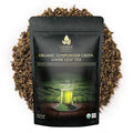 Komar Organics Gunpowder Green USDA Organic Green Tea 16Oz Loose Leaf Deep Smokey Flavor 1 LB Ideal for Energy Boost Antioxidants