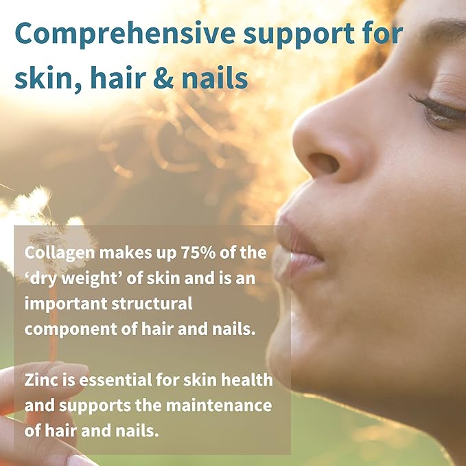 Vegan Collagen Protein Powder + Zinc Complex Vegan Bundle for Skin Hair Nails Complete Collagen Boosting Formula + 25mg Chelated Zinc by Igennus