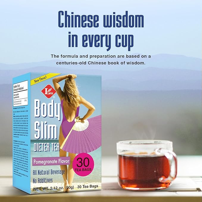 Uncle Lee’s Body Slim Dieters Tea Detox &amp Slimming Tea Senna Bitter Orange Cinnamon Flavor &amp Chicory Root Natural Laxative Caffeine-Free Herbal Tea Bags 30 Count Ea (Pack of 6)