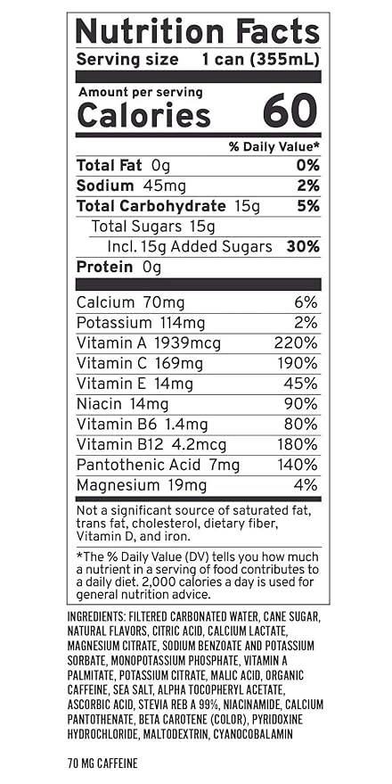 Sunshine Beverages LLC Good Energy Drink Clementine Twist 12 Fl oz (Pack of 12)