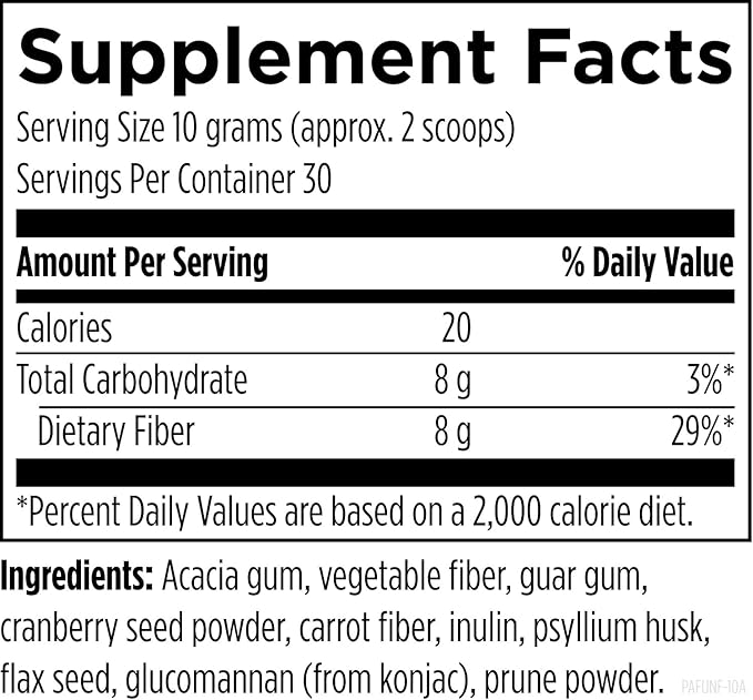Designs for Health Fiber Prebiotic Complete - 12 Digestive Fiber Blend Powder Supplement w/Psyllium Husk Flax + Apple Pectin - Prebiotic Gut Support Unflavored + Unsweetened (30 Servings / 300g)