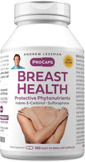 ANDREW LESSMAN Breast Health 360 Capsules - Provides Protective Compounds for Natural Support of The Delicate Tissue of The Breast with Indole-3-Carbinol Sulforaphane Green Tea Extract and More