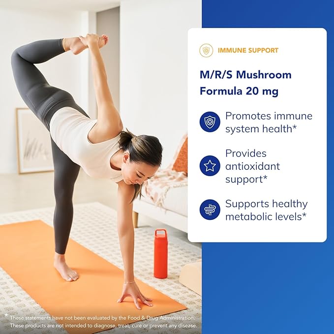 Pure Encapsulations M/R/S Mushroom Formula | Hypoallergenic Supplement Promotes Immune Health and Provides Broad-Spectrum Physiological Support | 120 Capsules