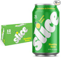 Slice Healthy Soda Lemon Lime Prebiotic &amp Probiotic Soda Pop 5g Fiber 35 calories 12 fl oz 12 Pack