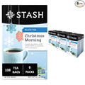 Stash Christmas Morning Black Tea Non-GMO 18 Tea Bags (Pack of 6)