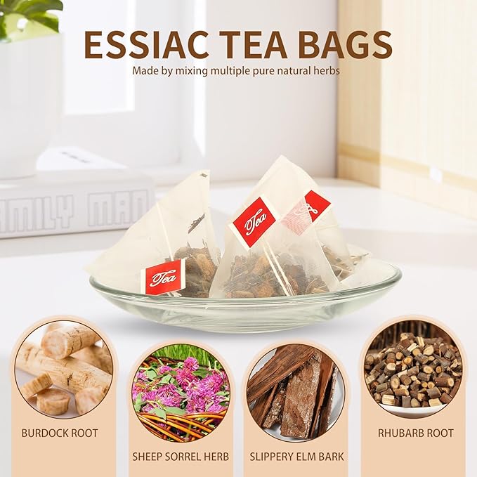 Essiac Tea Bags 5.3 oz 3g X 50 Bags Herbal Tea blend 50 Count Tea Bags Caffeine-Free