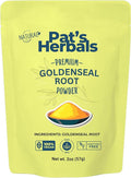 Pat's Herbals Goldenseal Root Powder - 2oz USA Grown Non-GMO | Pure Bright Yellow Root Powder