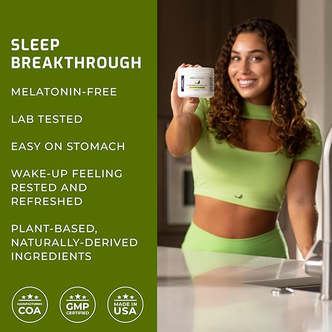 BIOptimizers Sleep Breakthrough Powder – Tropical Dreams &amp Blueberry Bundle – Natural Sleep Support Supplement – 405g Total