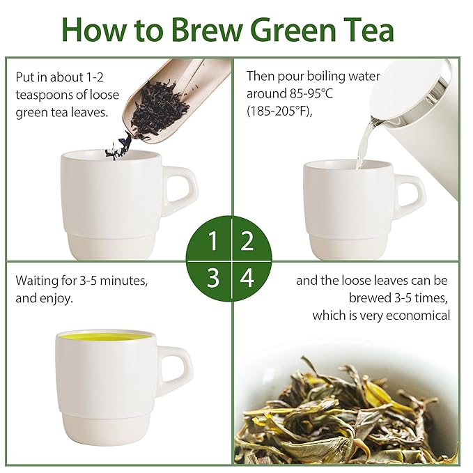 Xin Qing Taiwan Green Tea Taiwan high mountain Green Tea Loose Taiwan Tea | Naturally Sweet and Not Bitter 200g/7.05oz