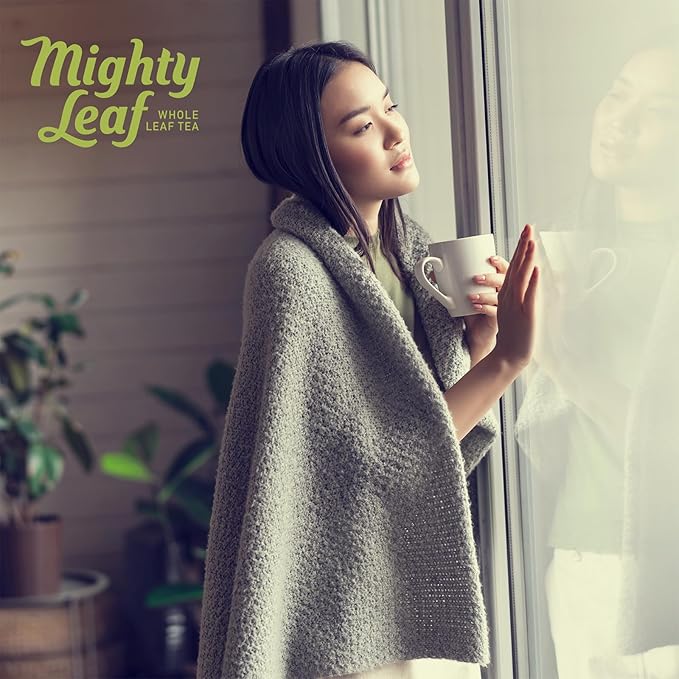 Mighty Leaf Green Tea Tropical – 100 Count Whole Leaf Green Tea Bags – Pyramid Sachets with Pineapple Tropical Fruit &amp Floral Flavors – Antioxidant-Rich Lightly Caffeinated