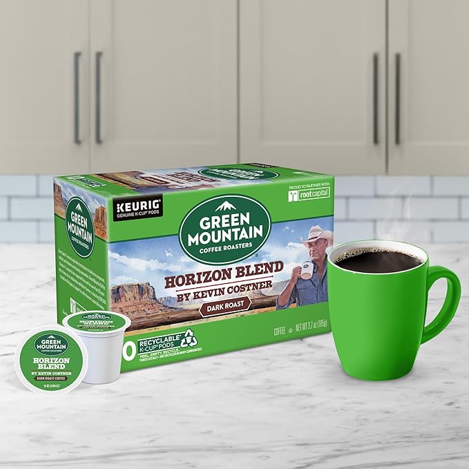 Green Mountain Coffee Roasters Horizon Blend Coffee by Kevin Costner Keurig Single Serve K-Cup Pods 60-Count (6 x 10 Count Boxes)
