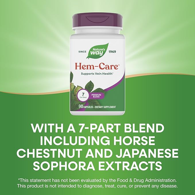 Nature's Way Premium Hem-Care Unique Vein Health Blend* 90 Capsules