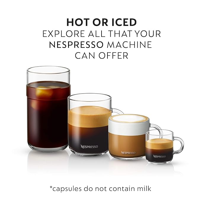 Nespresso Capsules Vertuo Melozio Medium Roast Coffee 30-Count Coffee Pods Brews 7.8oz.