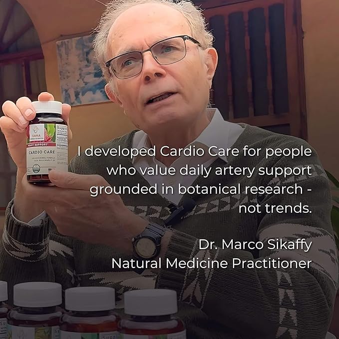 Artery Plaque Removal Formula | 4-Element All-Natural Supplement to Support Blood Pressure Healthy Cholesterol and Heart Rhythm | 90 Easy-to-Swallow Capsules | by Sana Herbal