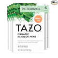 TAZO Refresh Mint Herbal Tea Bags with Peppermint and Spearmint Caffeine Free 96 Total Tea Bags (16ct - Pack of 6)