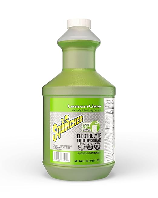 Sqwincher Liquid Concentrate Lemon Lime 64 fl oz (Pack of 6)