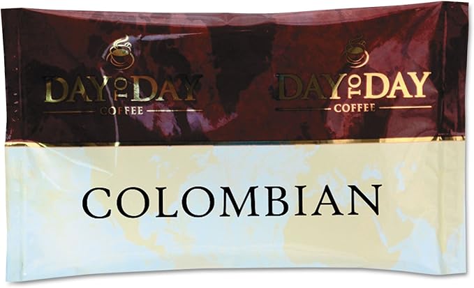 Day to Day 23001 100% Pure Coffee Colombian Blend 1.5 oz Pack 42 Packs/Carton