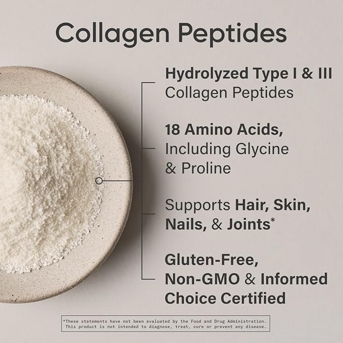 Sports Research Collagen Peptides for Women &amp Men Hydrolyzed Type 1 &amp 3 Protein Supplement Easy Mixing Vital Nutrients Proteins and Vegan Biotin 10000mcg Max Strength B7 120 Softgels (4 Month