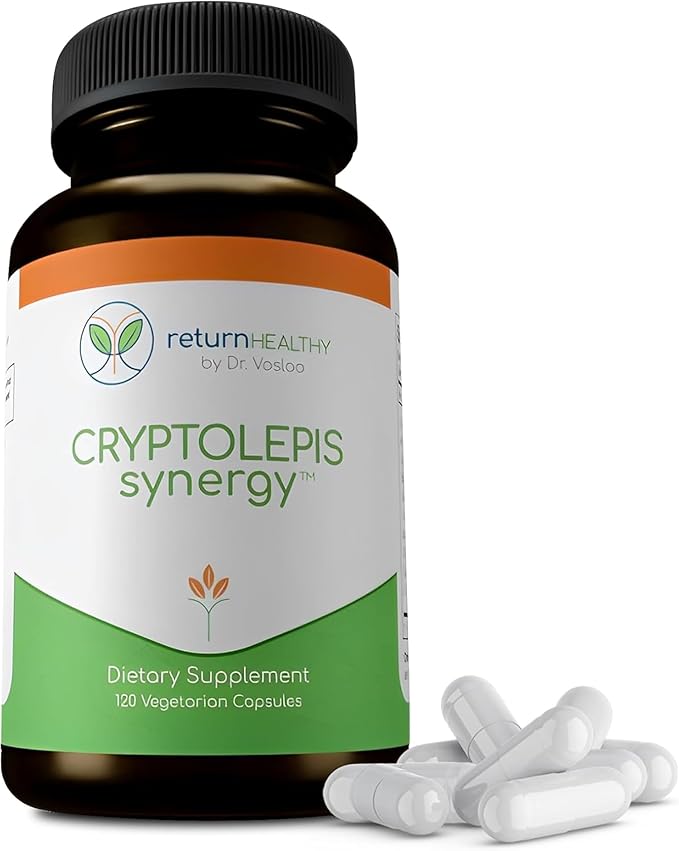 Cryptolepis Synergy Immune Support Vitamins Immune System Booster for Adults Liver Lymphatic &amp Immune Support Supplement Supports Lyme &amp Natural Parasite Defense 120 Capsules 3 Pack