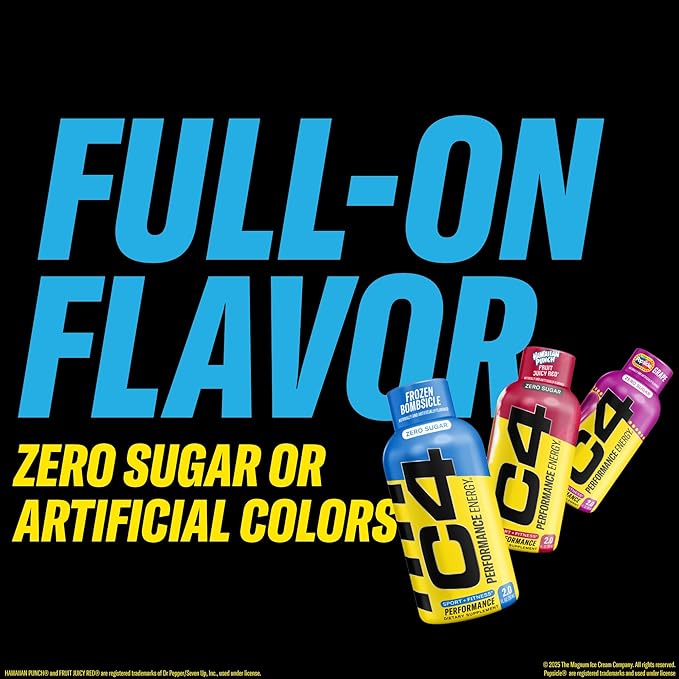 C4 Performance Energy Shot 2oz 12pk - Hawaiian Punch FJR