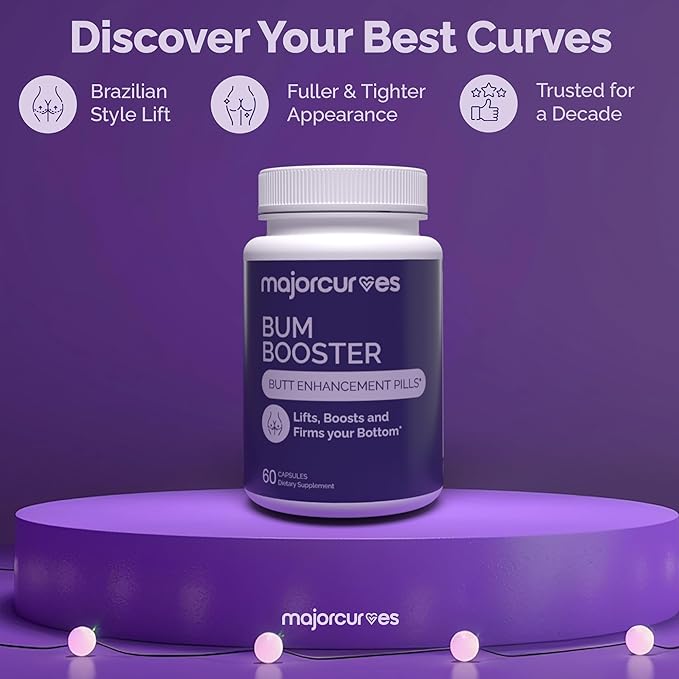 Bum Booster Pills – Butt Enhancement for Women Booty Growth Capsules for Bigger Bum Curvier Hips and Glutes Natural Brazilian Butt Lift Alternative with Fenugreek and Wild Yam