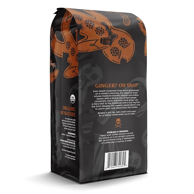 Death Wish Coffee Co. - Gingerdead Ground Coffee - (12 Oz)