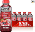 SueroX Sugar Free Sports Drink for Hydration and Recovery Electrolyte Hydration Drink with 8 Ions Zero Calorie Sports Drinks Berry Blast 21.3 Fl Oz 12 Count