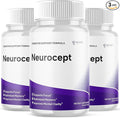 (3 Pack) Neurocept Capsules Official Neurocept Brain Supplement Pills with All Natural Ingredients Advanced Formula Support Pills with Max Strength Premium Vitamins for Women &amp Men (180 Capsules