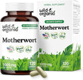 Wild &amp Organic Motherwort Capsules 1000 mg - Calmness &amp Women's Support - Natural Motherwort Supplement - 60 Days of Supply - 120 Vegan Herb Capsules - Non-GMO Gluten-Free No Additives