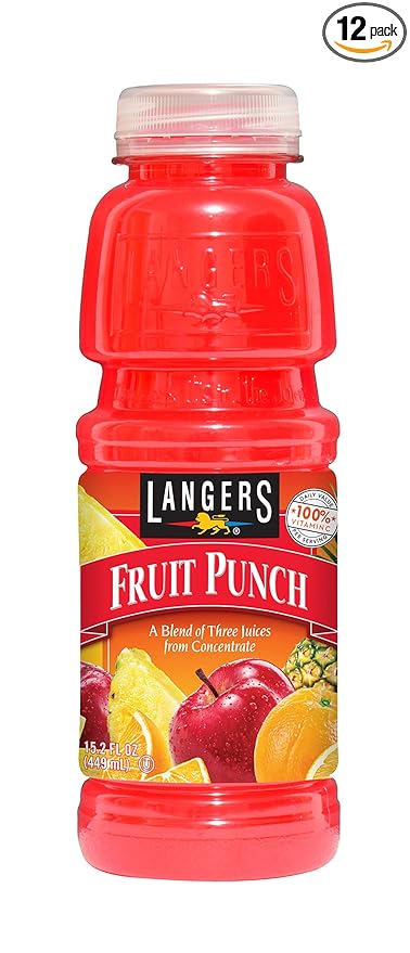 Langers Fruit Punch 15.2 oz (Pack of 12)