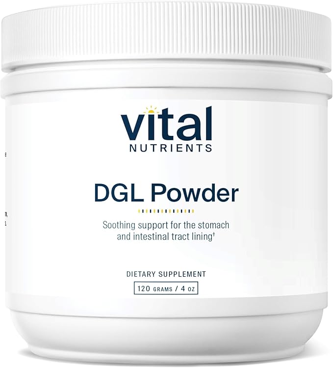 Vital Nutrients DGL Powder - Vegan DGL Licorice Root Extract to Support Healthy Stomach Lining and Digestive Tract* - Gluten Dairy Soy Free - Non-GMO - 120g