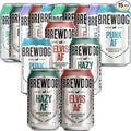 BrewDog 15 Ultimate Mixed Pack Non-Alcoholic Pack | Includes Easy Street Elvis Hazy &amp Punk | 12oz Cans