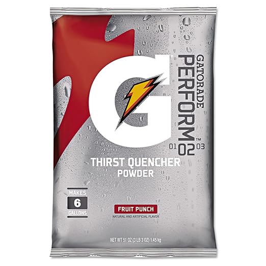 Gatorade Original Powdered Drink Mix Fruit Punch 51oz Packet 14/Carton