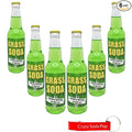 Generic Grass Soda | 6 Pack of Unique Grass Flavored Soda Pop with Real Cane Sugar | 12 oz Glass Bottles in a 6 Pack with Crazy Soda Pop Bottle Opener