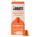 Bialetti Cremoso Espresso Capsules 60 Pack – Original Line Compatible Pods Intensity 10 Smooth Balanced Flavor with Fruity and Hazelnut Notes