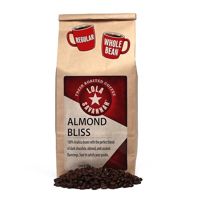 Lola Savannah Almond Bliss Whole Bean Caffeinated Coffee 2lb