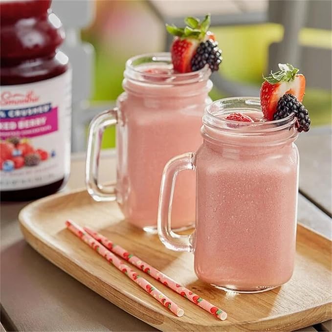 100% Crushed Mixed Berry Fruit Smoothie Mix 46 fl. oz. WS-103DR100MIXB-NPF