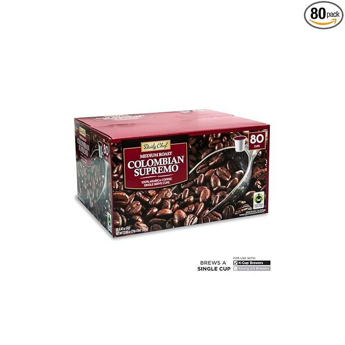 Colombian Supremo Coffee Single Serve Pods (80 count)