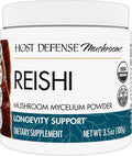 Host Defense Reishi Powder - Mushroom Mycelium Powder - Heart &amp Immune Health Support Supplement - Mushroom Supplement to Support Energy &amp Vitality - Aids Overall Well-Being - 3.5 oz (66 Servi