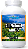 LifeSource Vitamins All Natural Anti-B for Immune Support 14 All Natural Ingredient with Echinacea &amp Garlic Extract 90 Immune Defense Capsules.