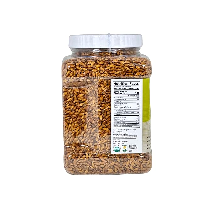 McCabe Organic Barley Tea - Rich with Fiber &amp Minerals | USDA and CCOF Certified Organic Tea | Product of USA | 2 Lbs