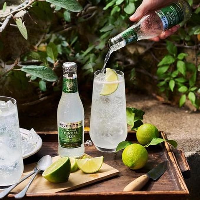 Fever Tree Premium Ginger Ale - Premium Quality Mixer and Soda - Refreshing Beverage for Cocktails &amp Mocktails 150ml Bottle