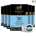 Marley Coffee Simmer Down Decaf Swiss Water Process Medium Roast Coffee Keurig K-Cup Brewer Compatible Pods 12 Count (Pack of 6)