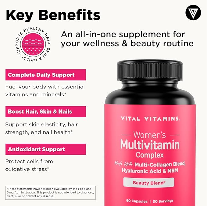 Vital Vitamins Multi Collagen Capsules + Women's Multivitamin Complex