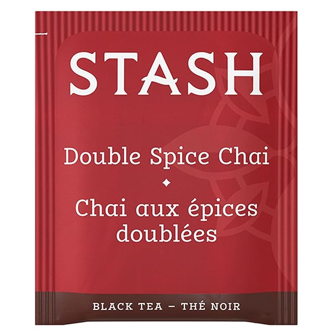 Stash Tea Double Spice Chai Black Tea 6 Boxes With 18 Tea Bags Each (108 Tea Bags Total)