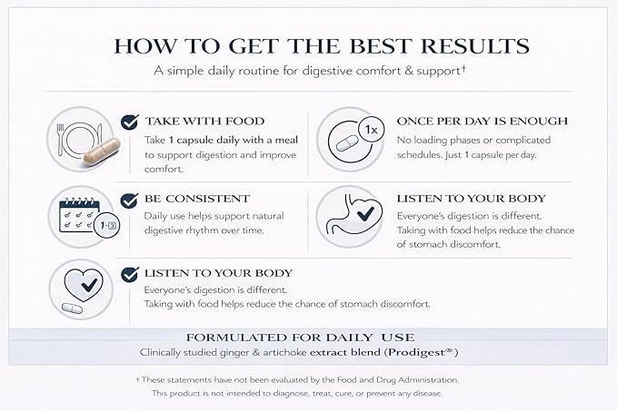 MediMotility 60ct – Physician-Approved Supplement for Healthy Gut Motility &amp Digestive Function – with Ginger Root &amp Artichoke Extract – GI &amp Bloating Support for Men &amp Women