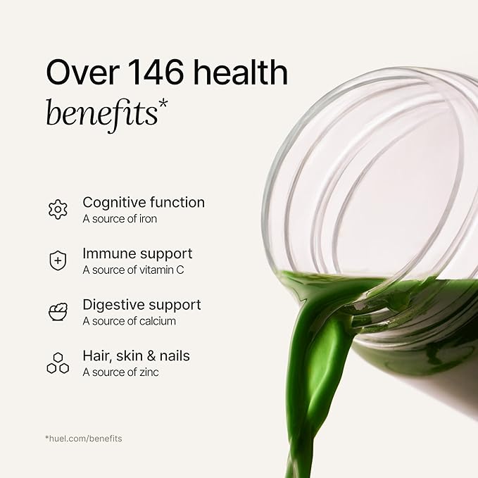 Huel Daily Greens Single Serve Watermelon| Superfood Greens Powder | 91 Vitamins Minerals and Wholefood-Sourced Ingredients | Adaptogens Antioxidants Gut-Friendly Probiotics | 12 Pack