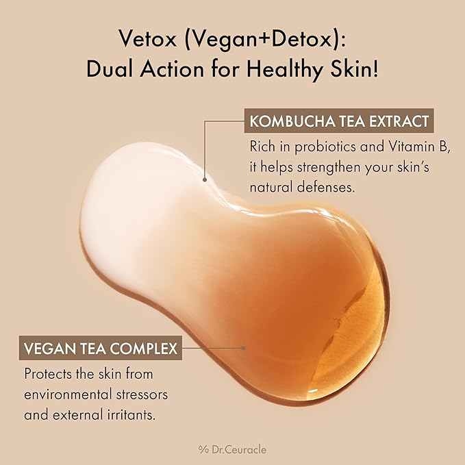 Dr.Ceuracle | Vegan Kombucha Tea Essence + Sleep Mask