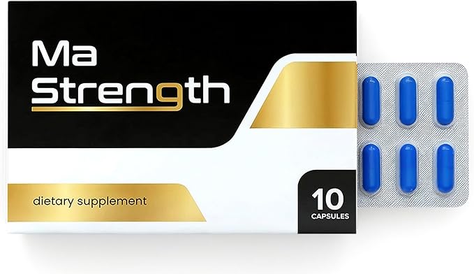 Sports Nutrition Supplement for Men | Daily Energy &amp Support for Active Lifestyles | Botanical Formula with Horny Goat Weed Tongkat Ali Panax Ginseng &amp Maca Root | Travel-Friendly 10 Pack